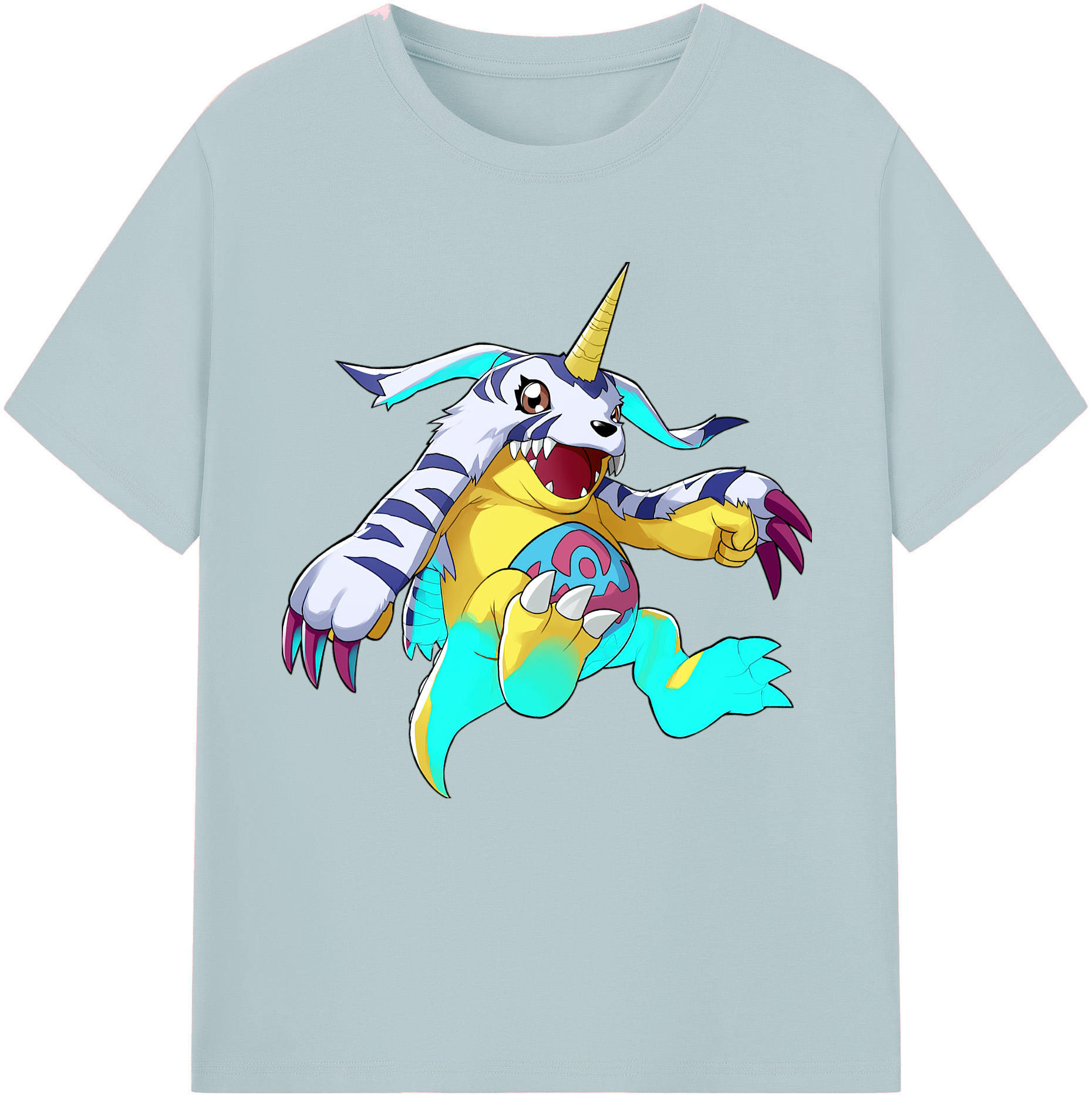 （画像用） Digimon デジタルモンスター/デジモン 綿100％半袖Tシャツ（フロントプリント）